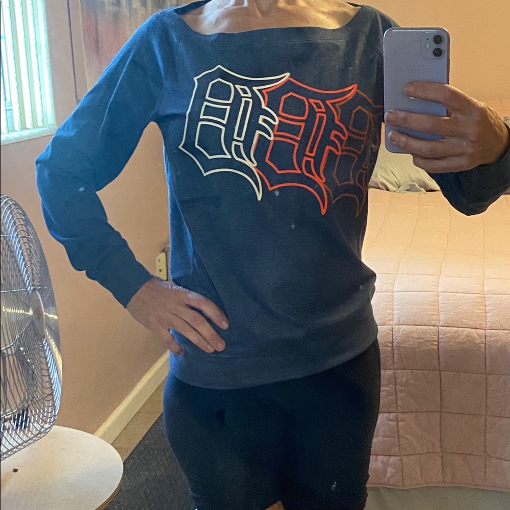Nike Women's Detroit Tigers Dark grey Sweater dri-fit pullover